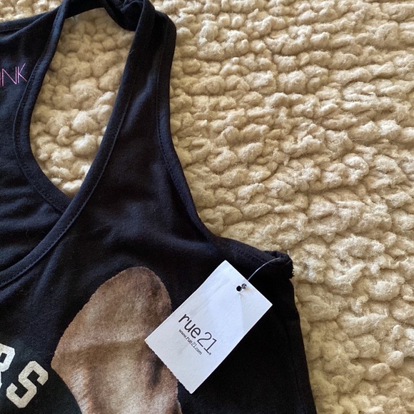 Rue21 Fadet🩷Pink Limited Edition Cute French Bulldog Graphic Print Tank Top - Picture 6 of 6